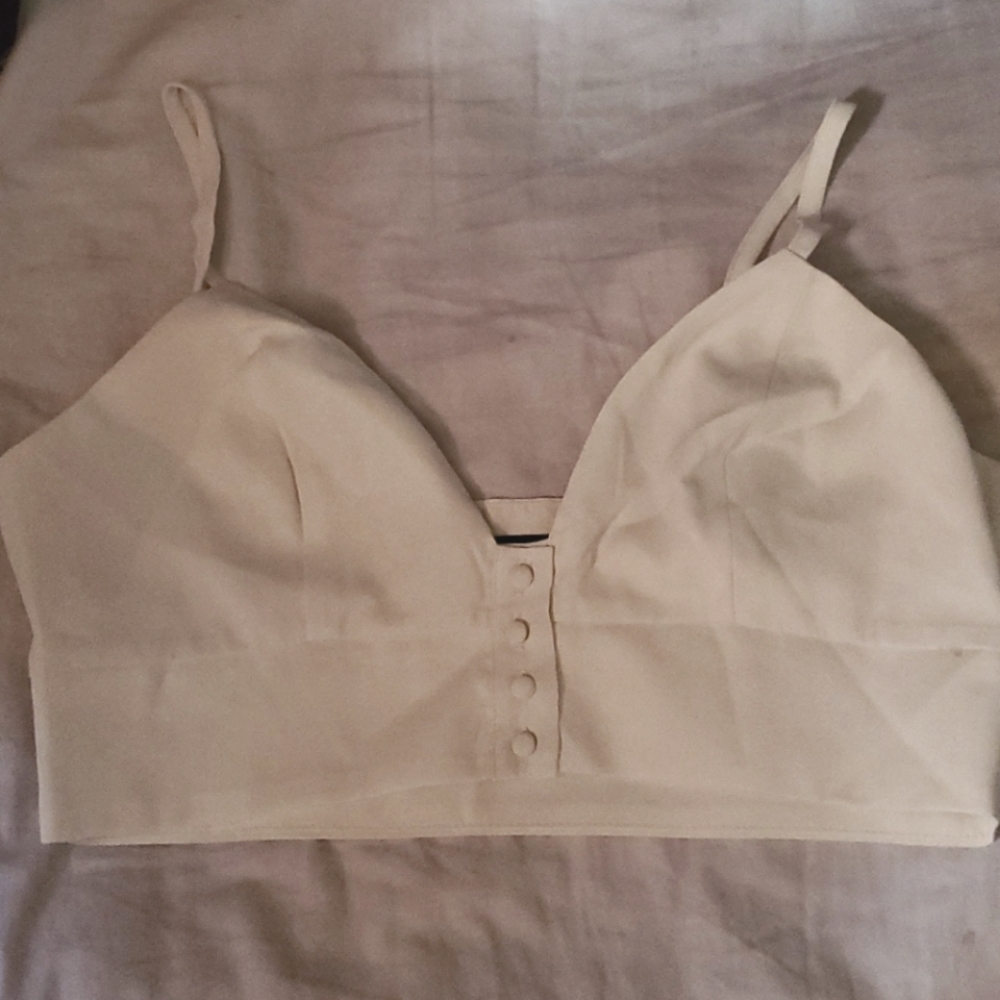 Bralette top with buttons